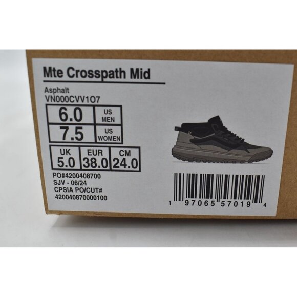 Vans Womens Size 7.5 MTE Crosspath Mid Asphalt Lace Up Sneakers Boots - Picture 11 of 11